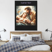 Toile New Birth Baby Christmas décor Rich Home Stretched (Insitu(Chambre))