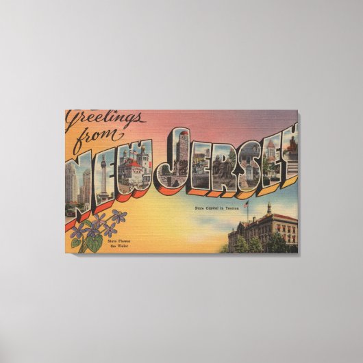Toile New Jersey (Capitale nationale/Fleur) (Recto)