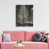 Toile New York Christmas Rockefeller Center Tree NYC (Insitu(Salon))