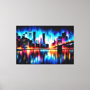 Toile New York City Abstrait 1103