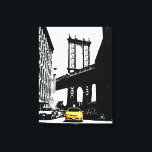 Toile New York City Nyc Brooklyn Bridge Taxi jaune<br><div class="desc">New York City Nyc Brooklyn Bridge Taxi Jaune Pop Art Canvas Imprimer.</div>