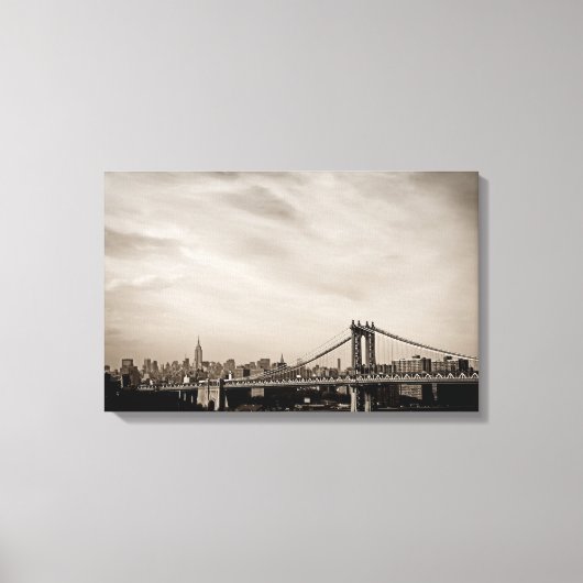 Toile New York City Skyline et Manhattan Bridge (Recto)