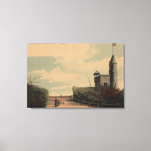 Toile New York, New York - Le Belvédère à Central Park (Recto)