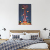 Toile New York, New York - Un parachute au World's (Insitu(Chambre))