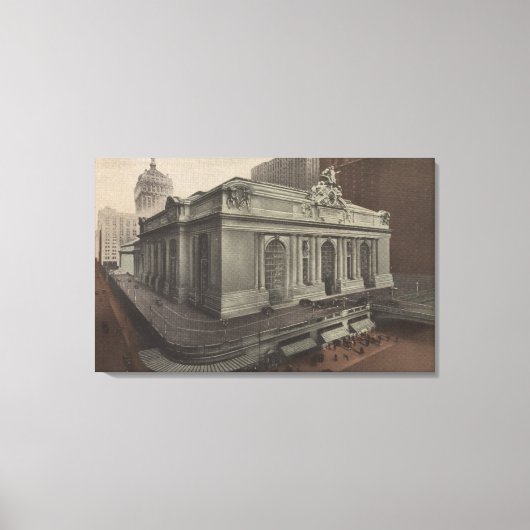 Toile New York, NY - Grand Central Station View (Recto)