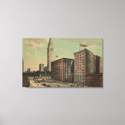 Toile New York, NY - Hotel Arlington Near (Recto)