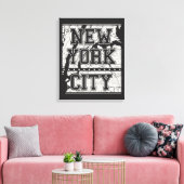 Toile New York | Plan de rue (Insitu(Salon))