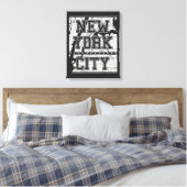 Toile New York | Plan de rue (Insitu(Chambre))