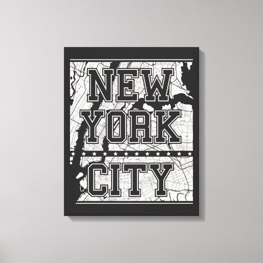 Toile New York | Plan de rue (Recto)