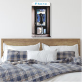 Toile New York Public Pay Phone, Retro Phone Booth (Insitu(Chambre))