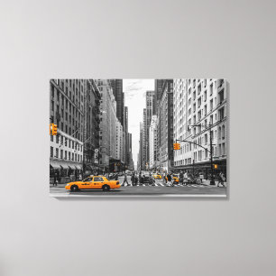 Toile New York Taxi Urban City Color Pop Photographie