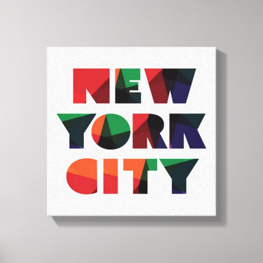 Toile New York | Typographie en gras (Recto)
