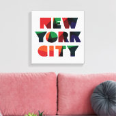 Toile New York | Typographie en gras (Insitu(Salon))
