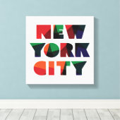 Toile New York | Typographie en gras (Insitu (Plancher de Bois))