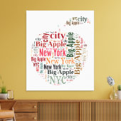 Toile New York words cloud (Insitu(Salon))