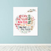Toile New York words cloud (Insitu (Plancher de Bois))