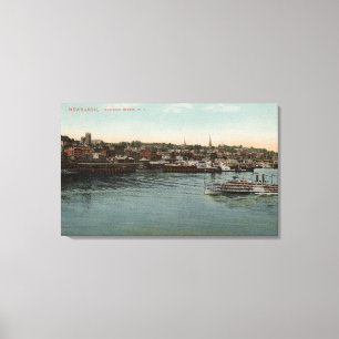 Toile Newburgh, NY - vue de bord de mer du fleuve Hudson