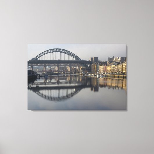 Toile Newcastle Quayside & the Tyne Bridge (Recto)