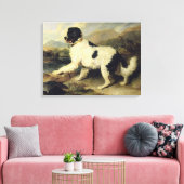 Toile Newfoundland Dog Called Lion, 1824 (oil on canvas) (Insitu(Salon))