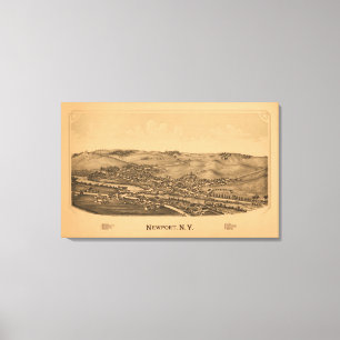 Toile Newport, New YorkCarte panoramiqueNewport, New Yor
