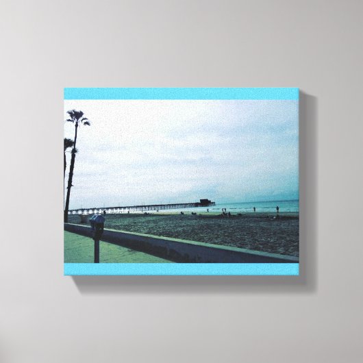 Toile Newport Pier, Newport Beach, Californie (Recto)