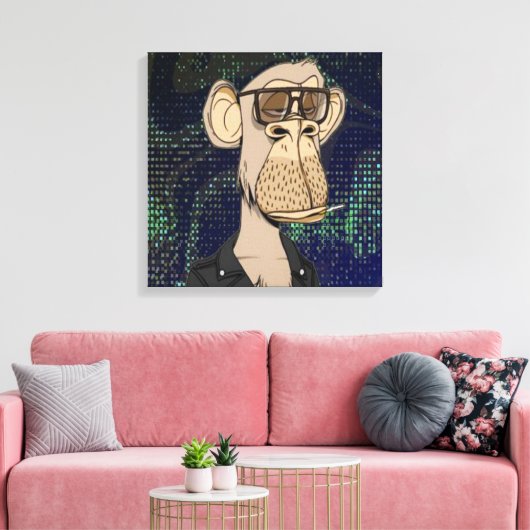 Toile NFT monkey (Insitu(Salon))