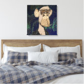 Toile NFT monkey (Insitu(Chambre))