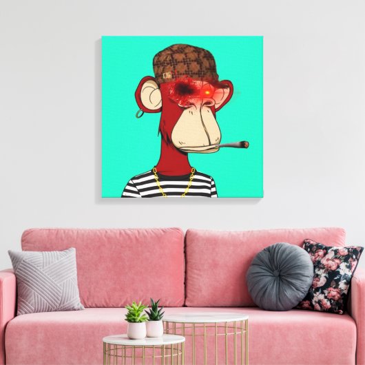Toile NFT monkey (Insitu(Salon))