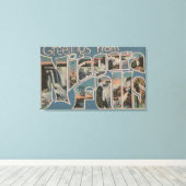 Toile Niagara Falls, New York - Grandes Lettres Scènes 2 (Insitu (Plancher de Bois))