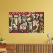 Toile Niagara Falls, New York - Grandes Lettres Scènes 3 (Insitu(Salon))