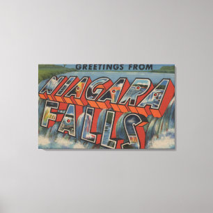 Toile Niagara Falls, New York - Scènes de grandes lettre