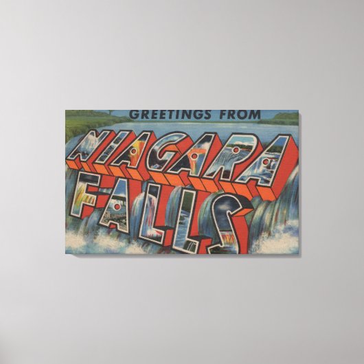 Toile Niagara Falls, New York - Scènes de grandes lettre (Recto)