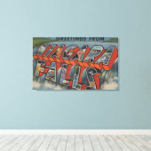Toile Niagara Falls, New York - Scènes de grandes lettre (Insitu (Plancher de Bois))