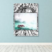 Toile Niagra Falls sur le bon côté (Insitu (Plancher de Bois))