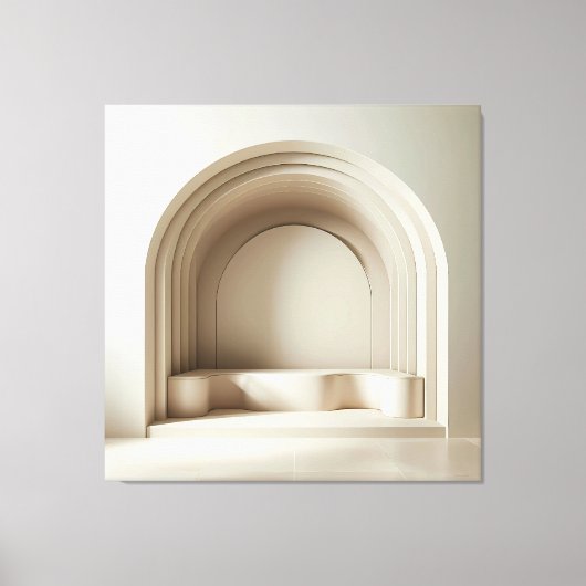 Toile Niche à voûte sculpturale (Recto)