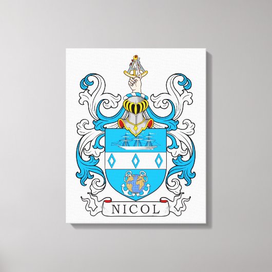 Toile Nicol Family Crest (Recto)