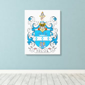 Toile Nicol Family Crest (Insitu (Plancher de Bois))