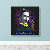 Toile Nicola Tesla (Insitu (Plancher de Bois))