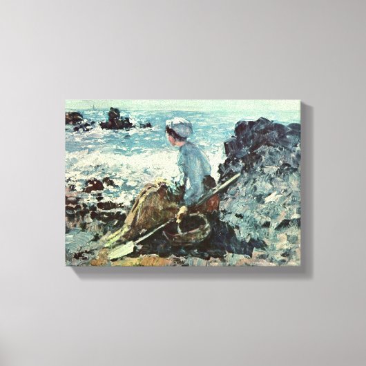 Toile Nicolae Grigorescu - pêcheur de Granville (Recto)