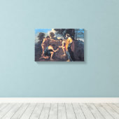 Toile Nicolas Poussin - Bergers en Arcadia (Insitu (Plancher de Bois))