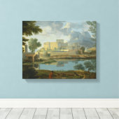 Toile Nicolas Poussin - Paysage au calme (Insitu (Plancher de Bois))
