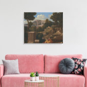Toile Nicolas Poussin - Paysage avec Saint John (Insitu(Salon))