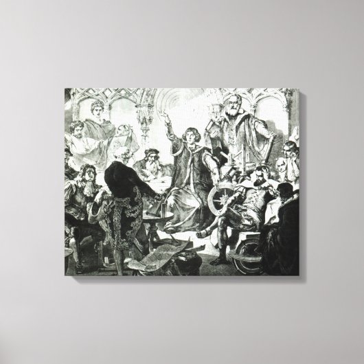 Toile Nicolaus Copernicus Expliquer sa théorie (Recto)