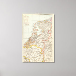 Toile Niederlande - Carte Pays-Bas