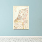 Toile Niederlande - Carte Pays-Bas (Insitu (Plancher de Bois))