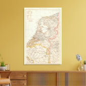 Toile Niederlande - Carte Pays-Bas (Insitu(Salon))