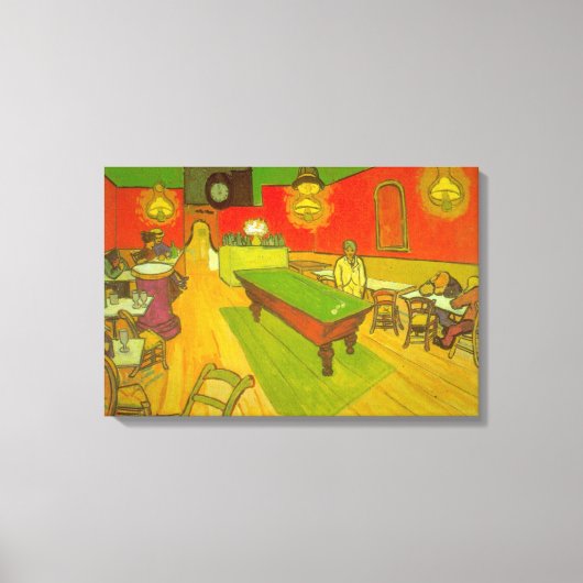 Toile Night Cafe par Vincent van Gogh (Recto)