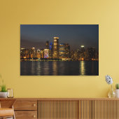 Toile Night Skyline Chicago Pano (Insitu(Salon))