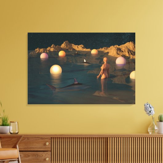 Toile Night Swimming (Insitu(Salon))