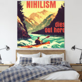 Toile Nihilisme Décède Ici Kayak (Insitu(Chambre))